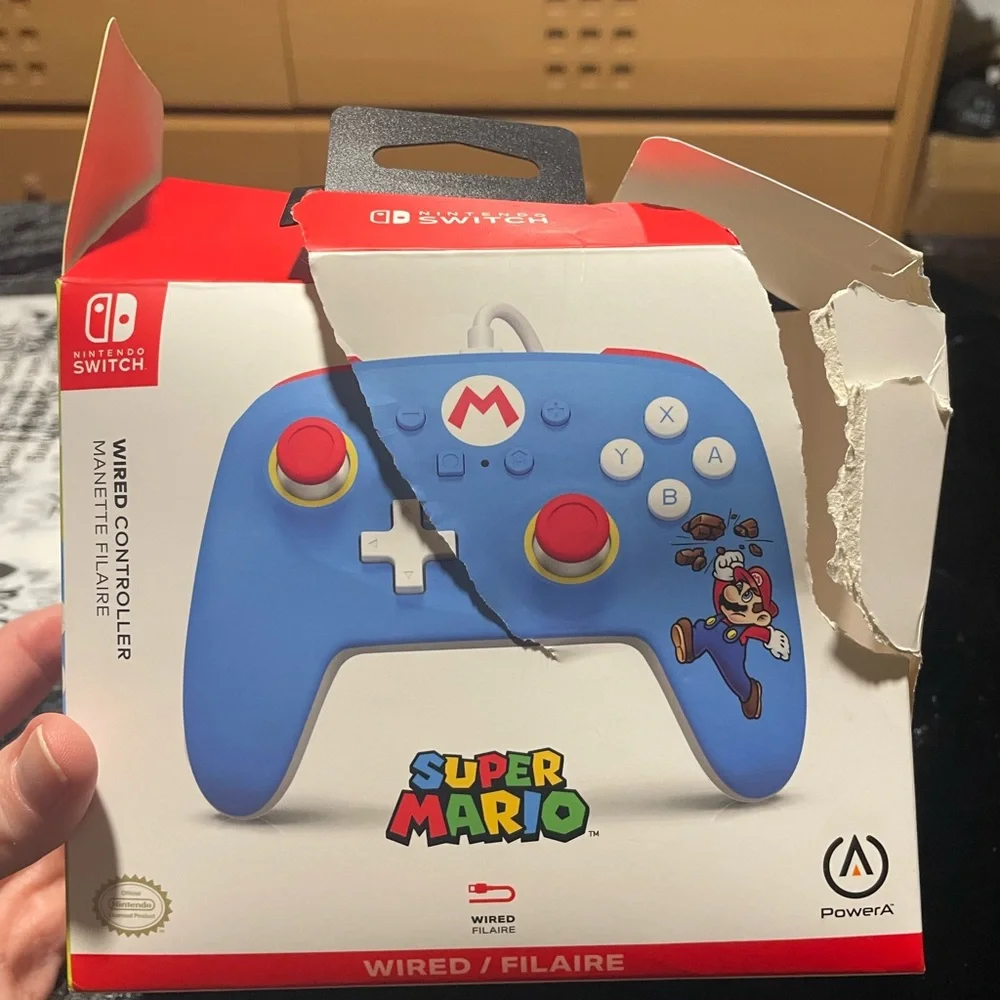 PowerA Wired Controller for Nintendo Switch - Brick Breaker Mario
